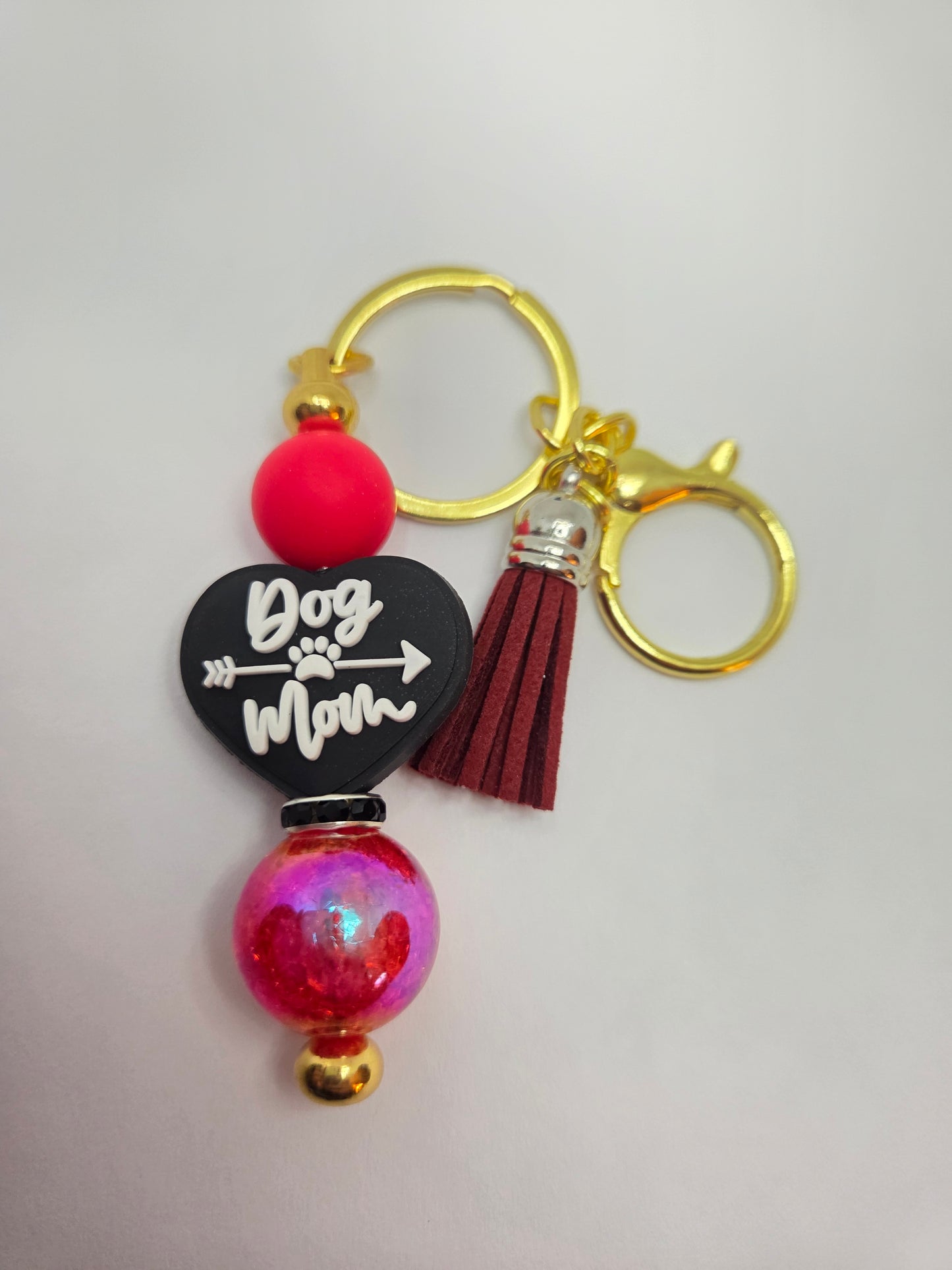 Dog Mom keychain
