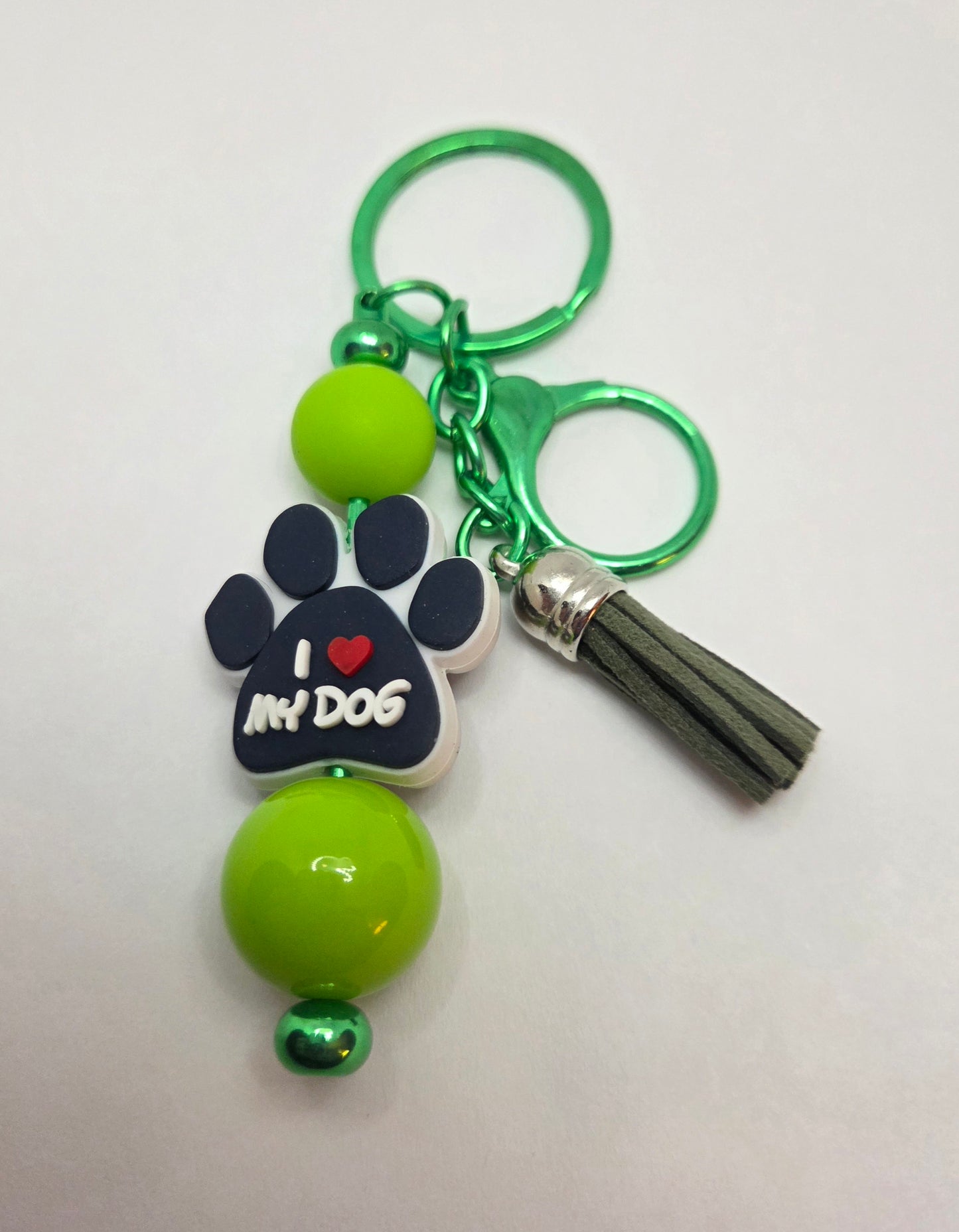 I love my dog keychain