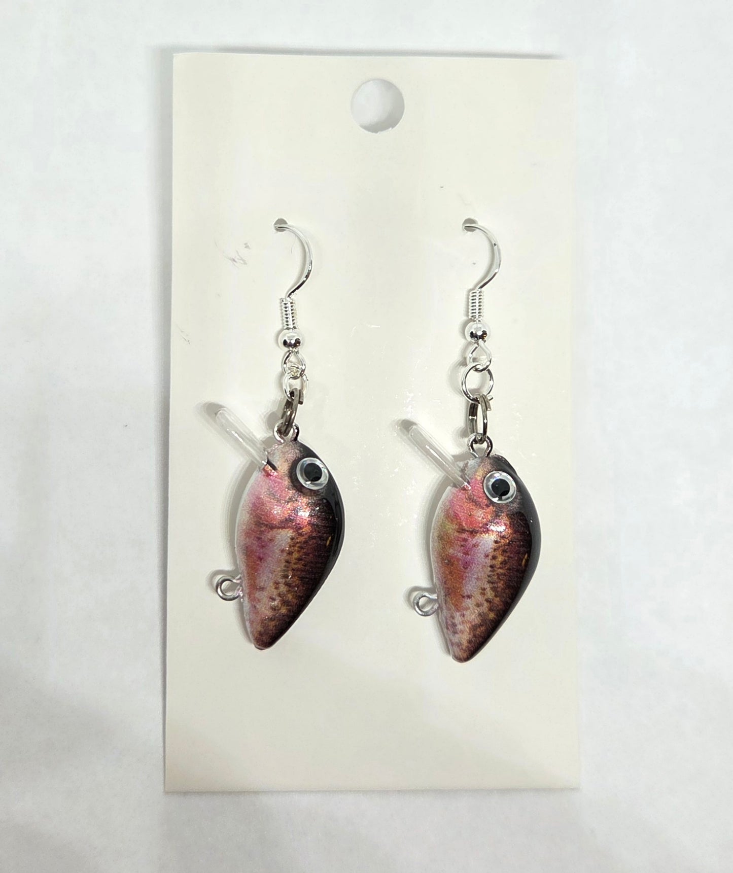 Micro crankbait earrings