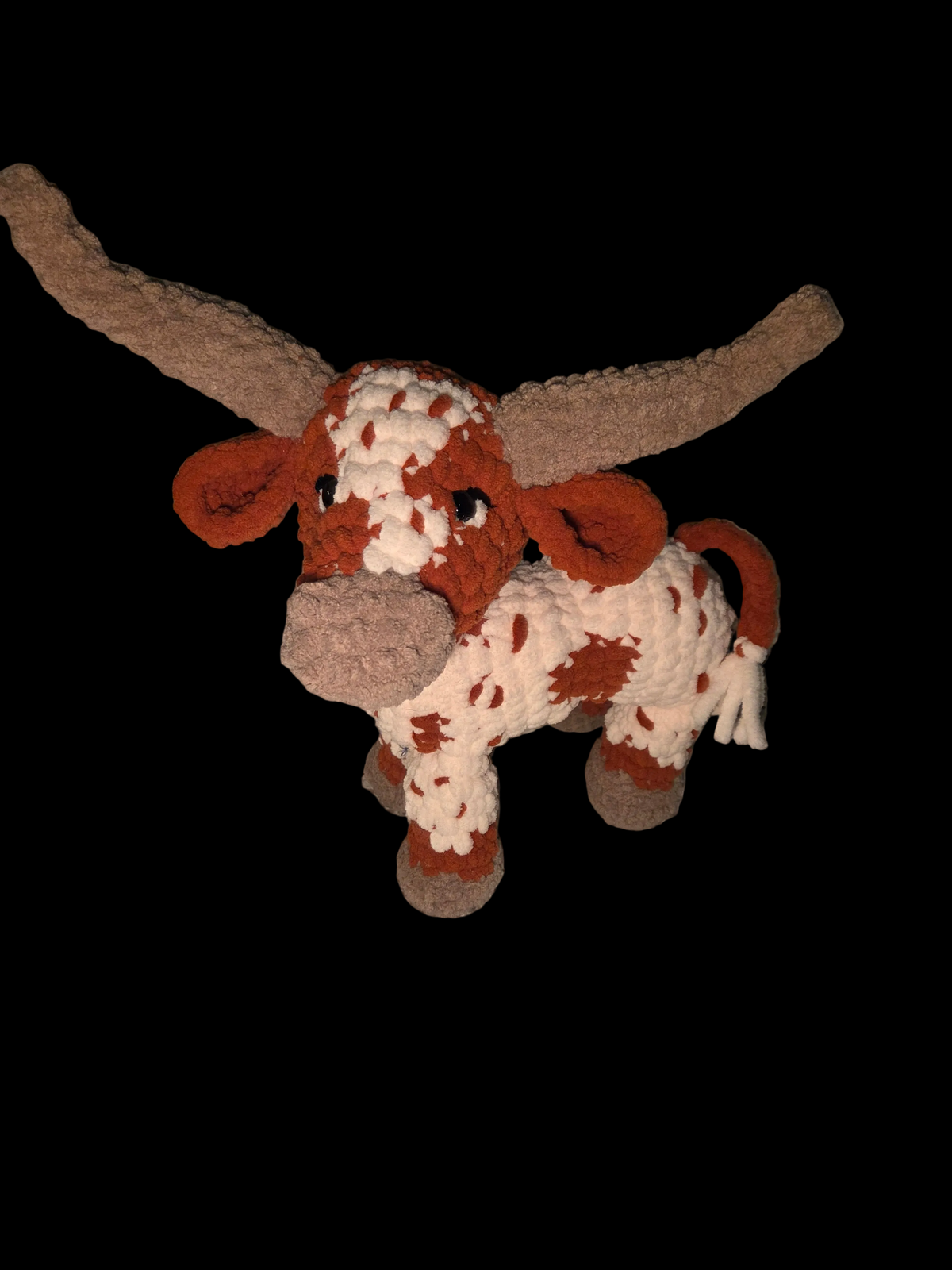 Longhorn crochet plushie