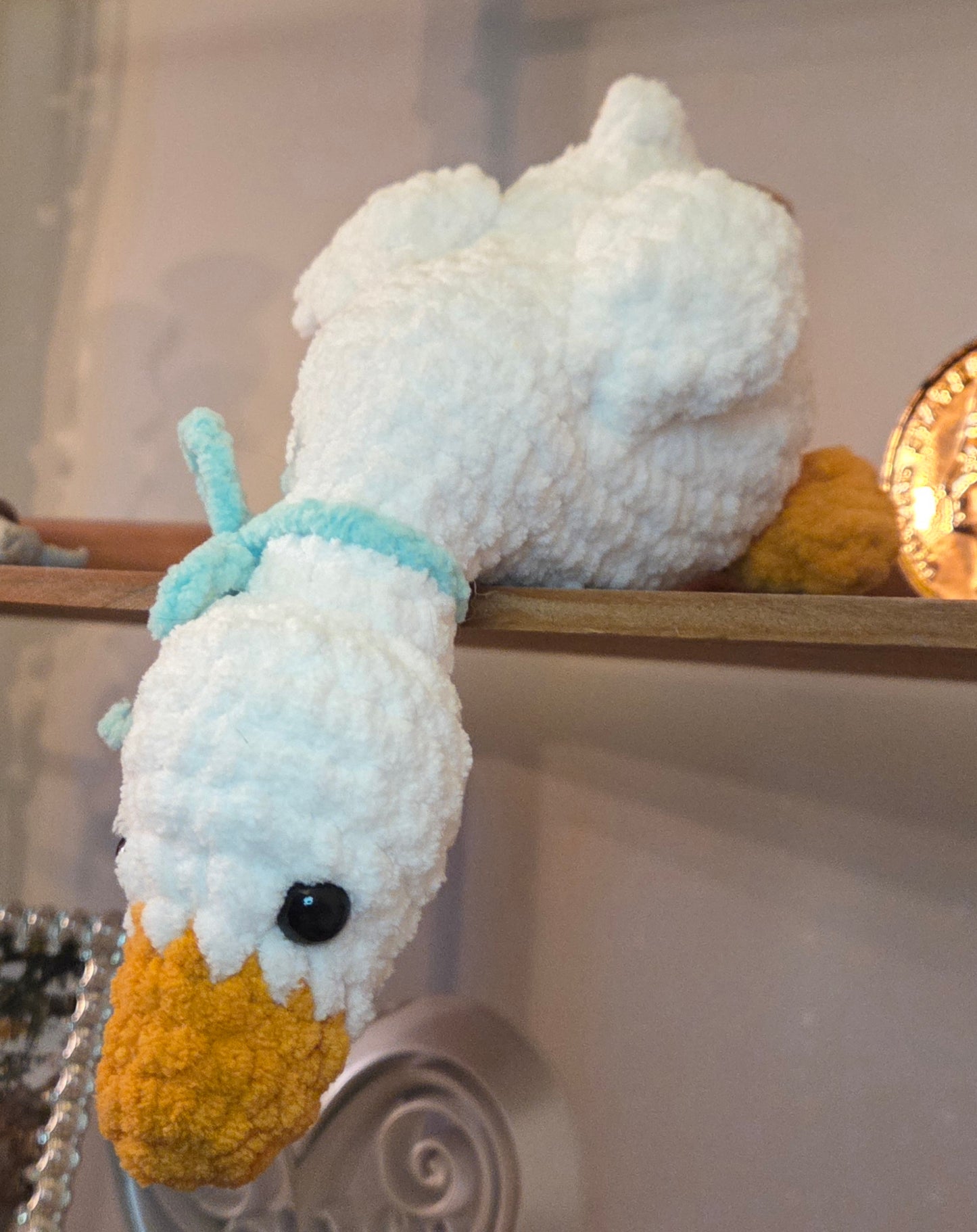 Crochet Shelf Goose