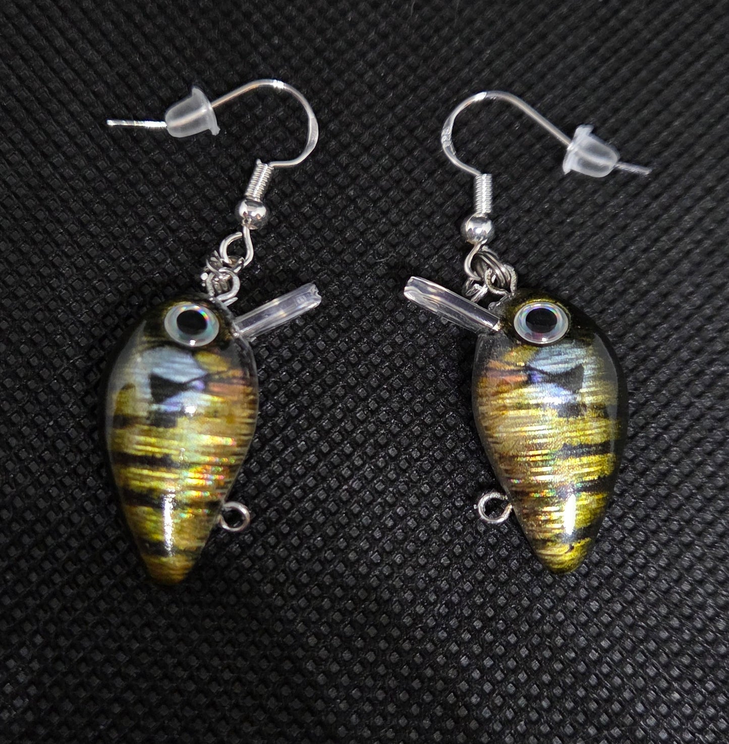 Micro crankbait earrings