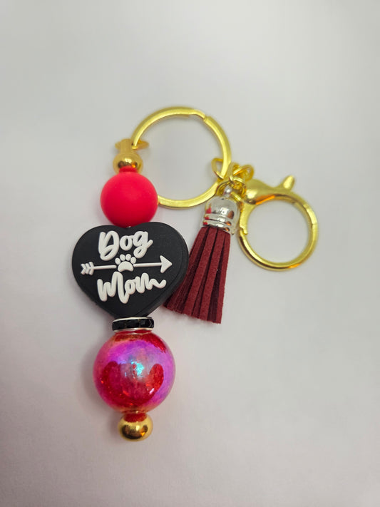 Dog Mom keychain
