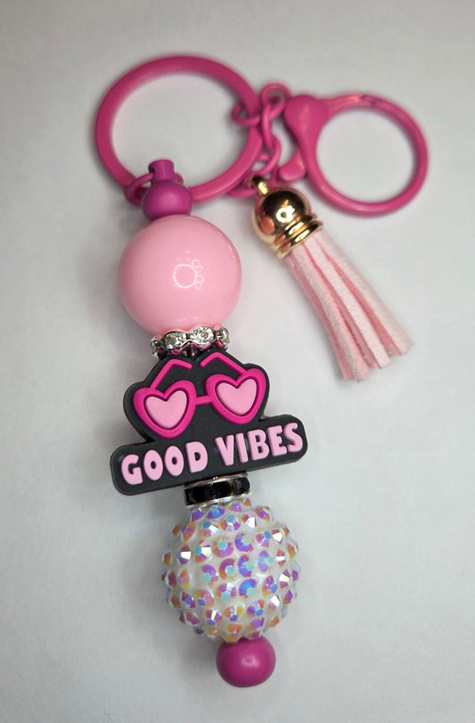 Good vibes keychain