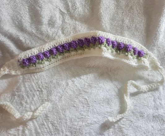 Purple tulip headband