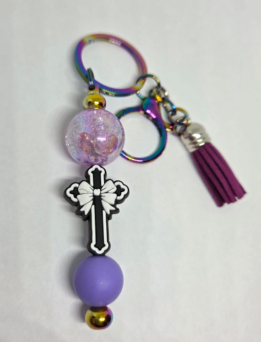 Cross keychain