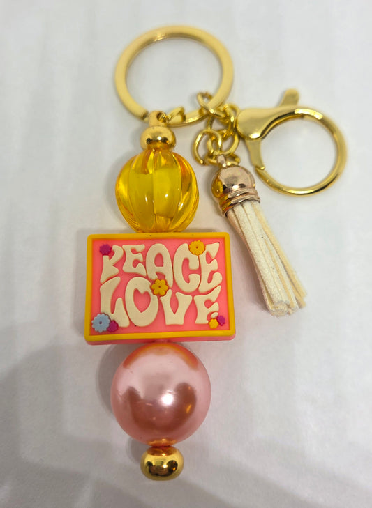 Peace keychain