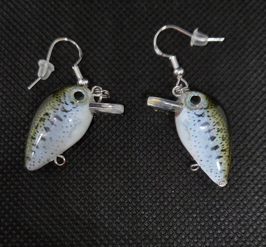 Micro crankbait earrings