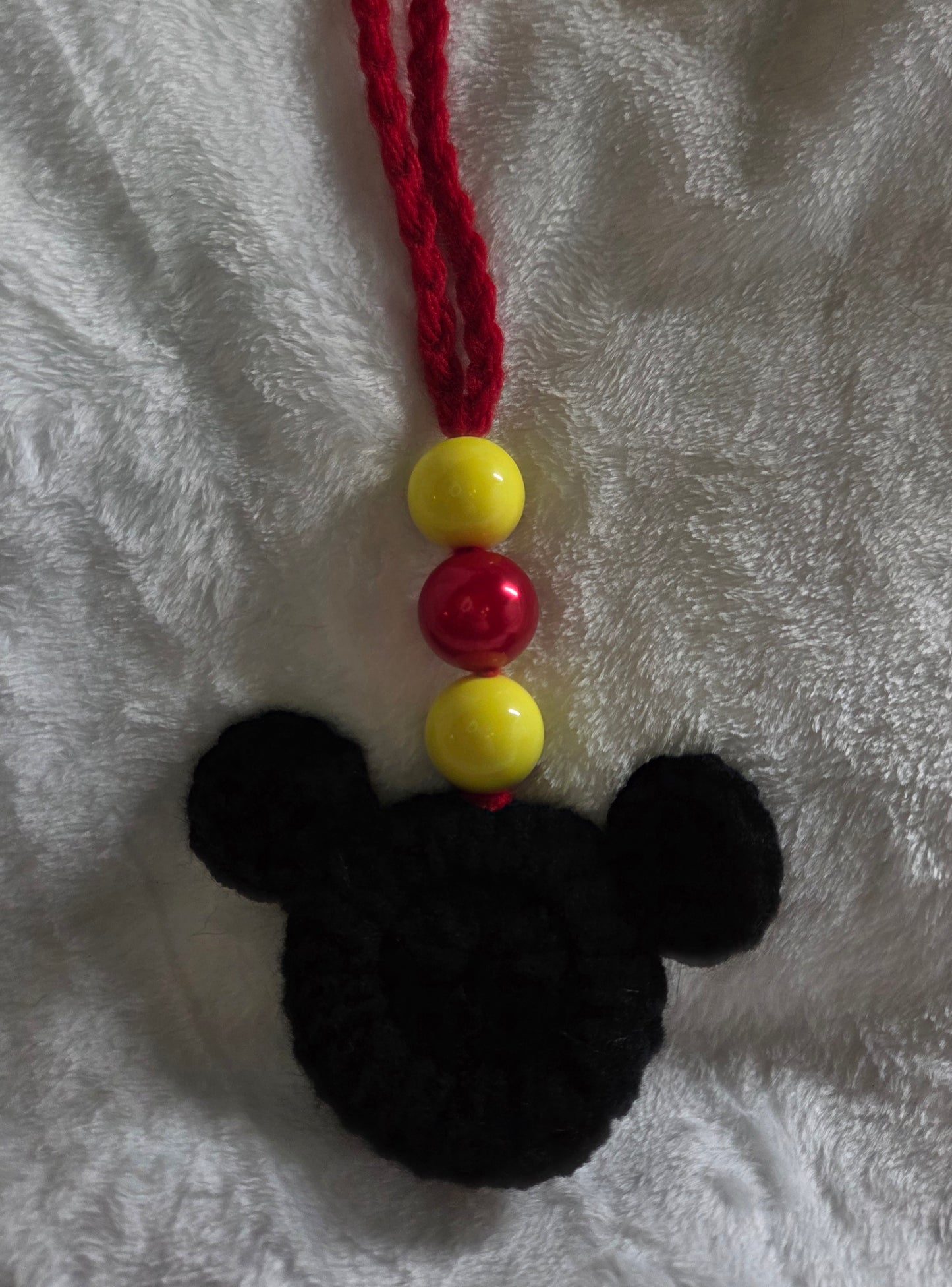Mickey inspired rearview mirror accessory