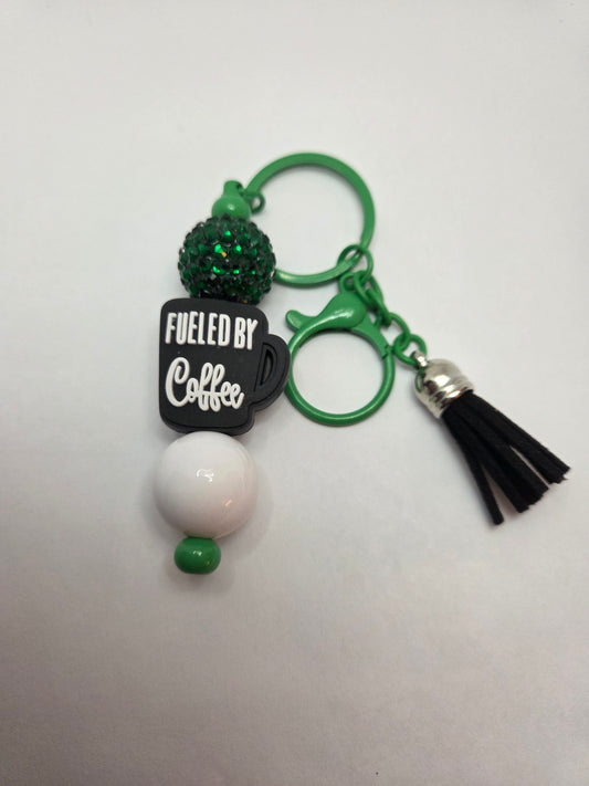 Fueled by Coffee keychain
