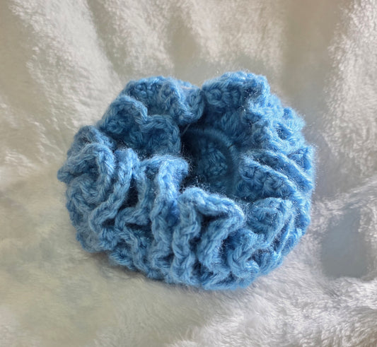 Blue scrunchie