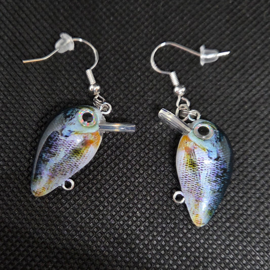 Micro crankbait earrings
