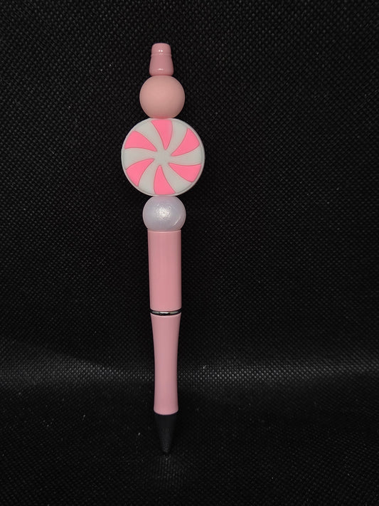 Pink Christmas pen