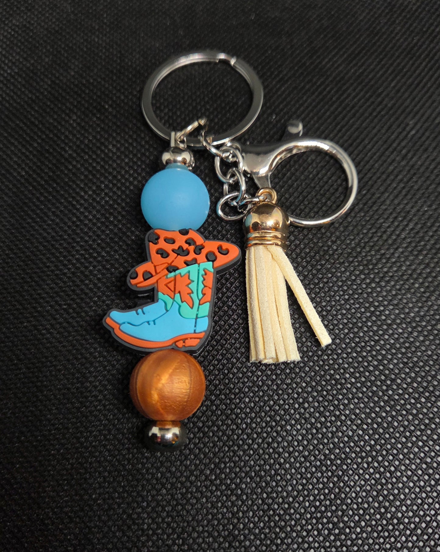 Cowgirl keychain