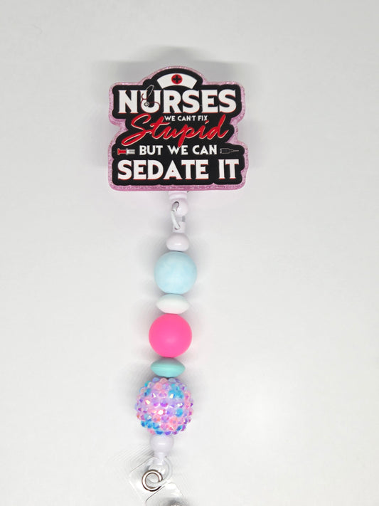 Nurse badge reel