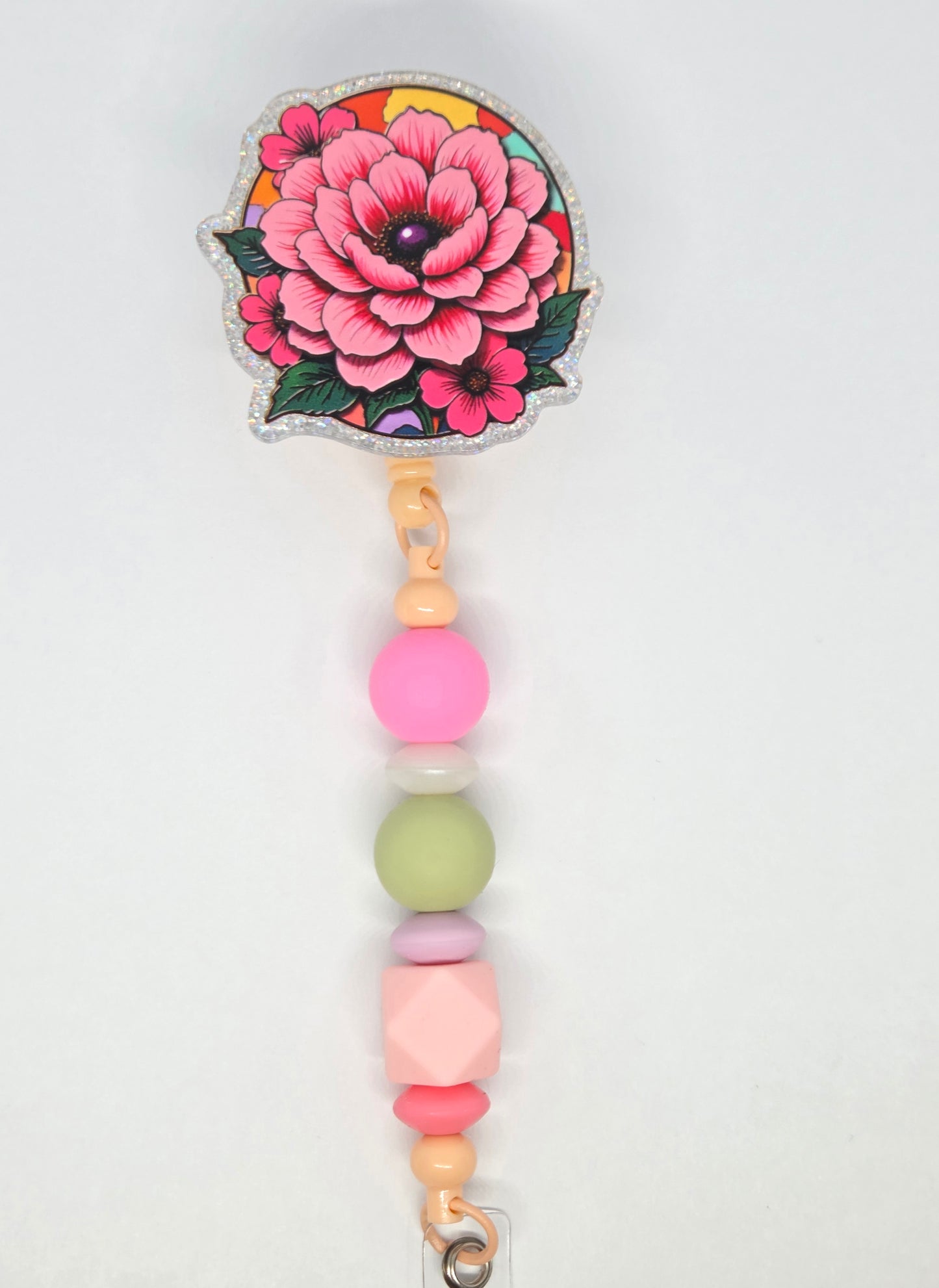 Flower badge reel