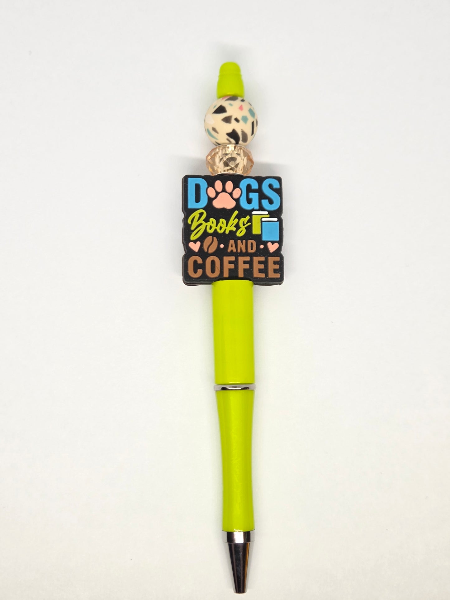 Dogs books and coffee pen