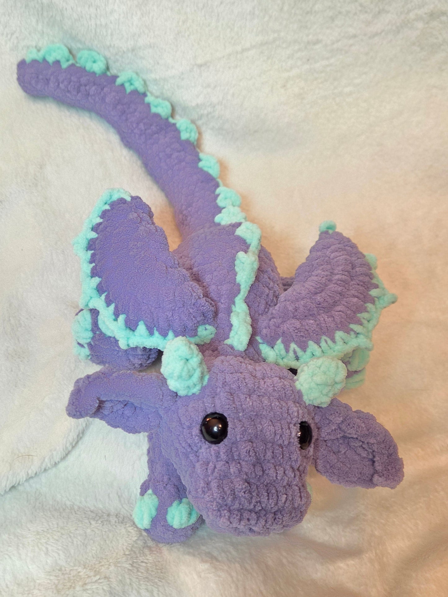 Crochet dragon plushie