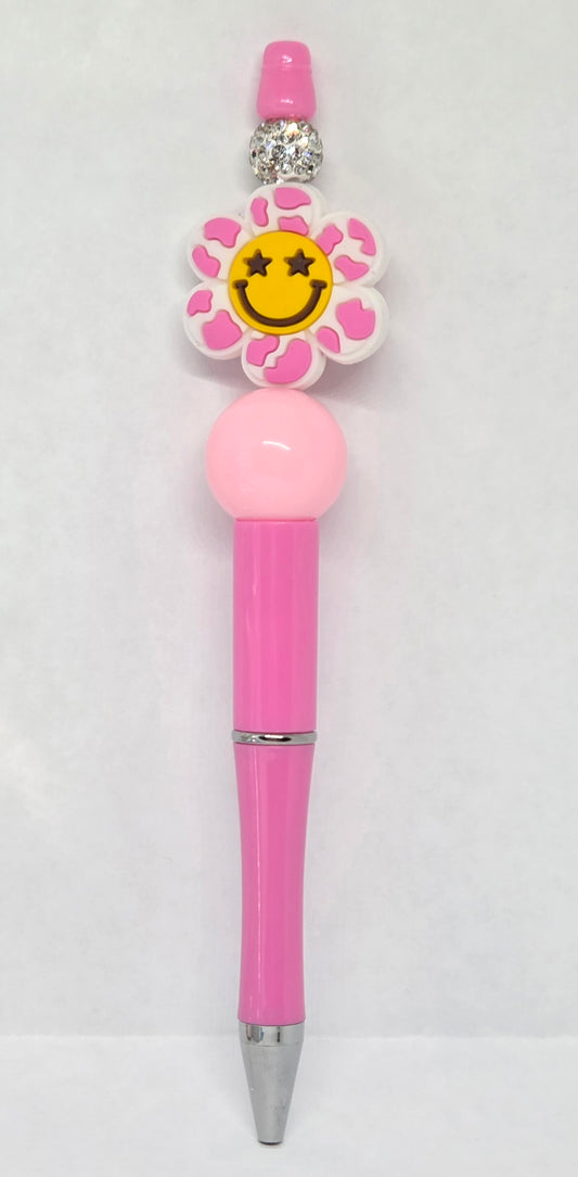 Smiley flower pen