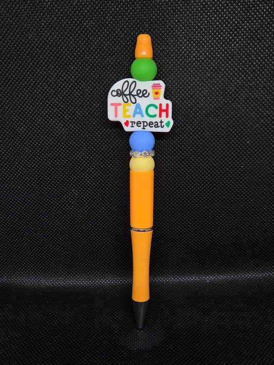 Coffee Teach Repeat pen