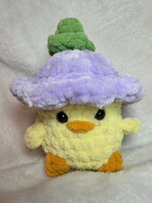 Chick with flower hat plushie