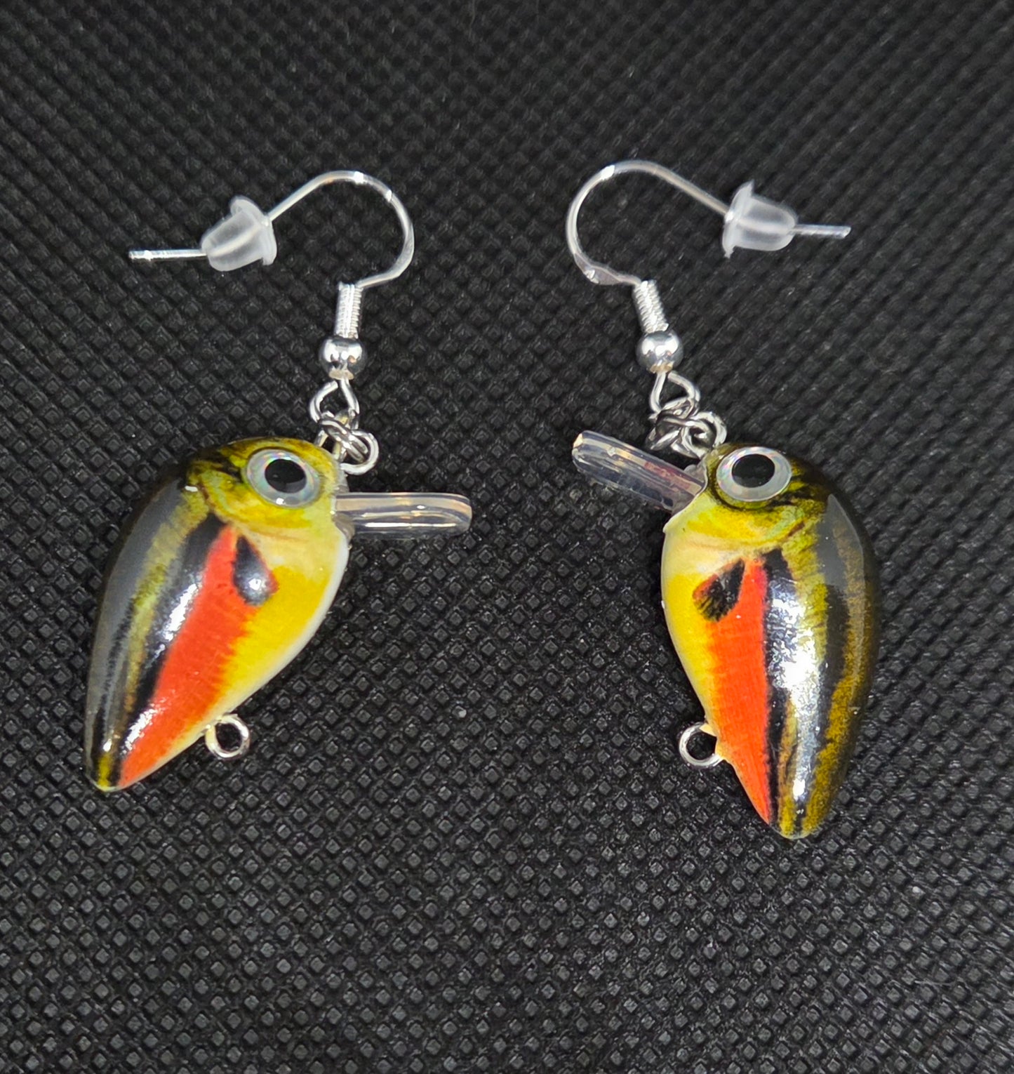 Micro crankbait earrings
